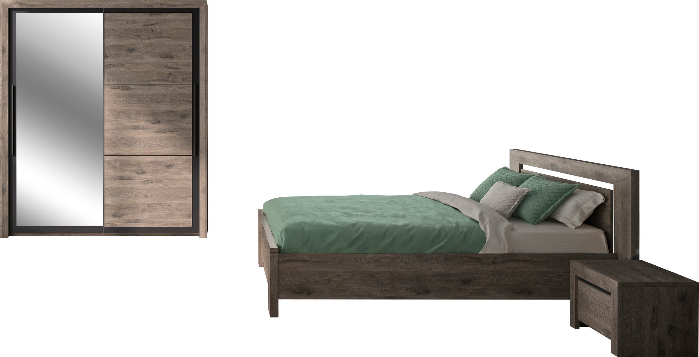 Gami Jugendzimmer-Set Brugge, (Set, 4-St), In 2 Farben erhältlich