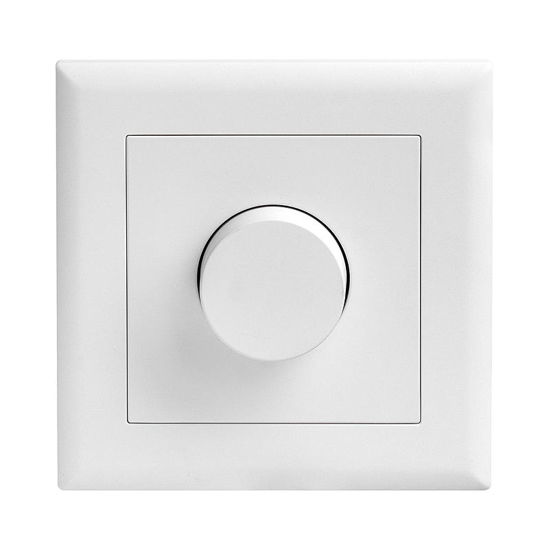 Egant Dimmer LED innfelt 10-100VA hvit matt Egant Fjord