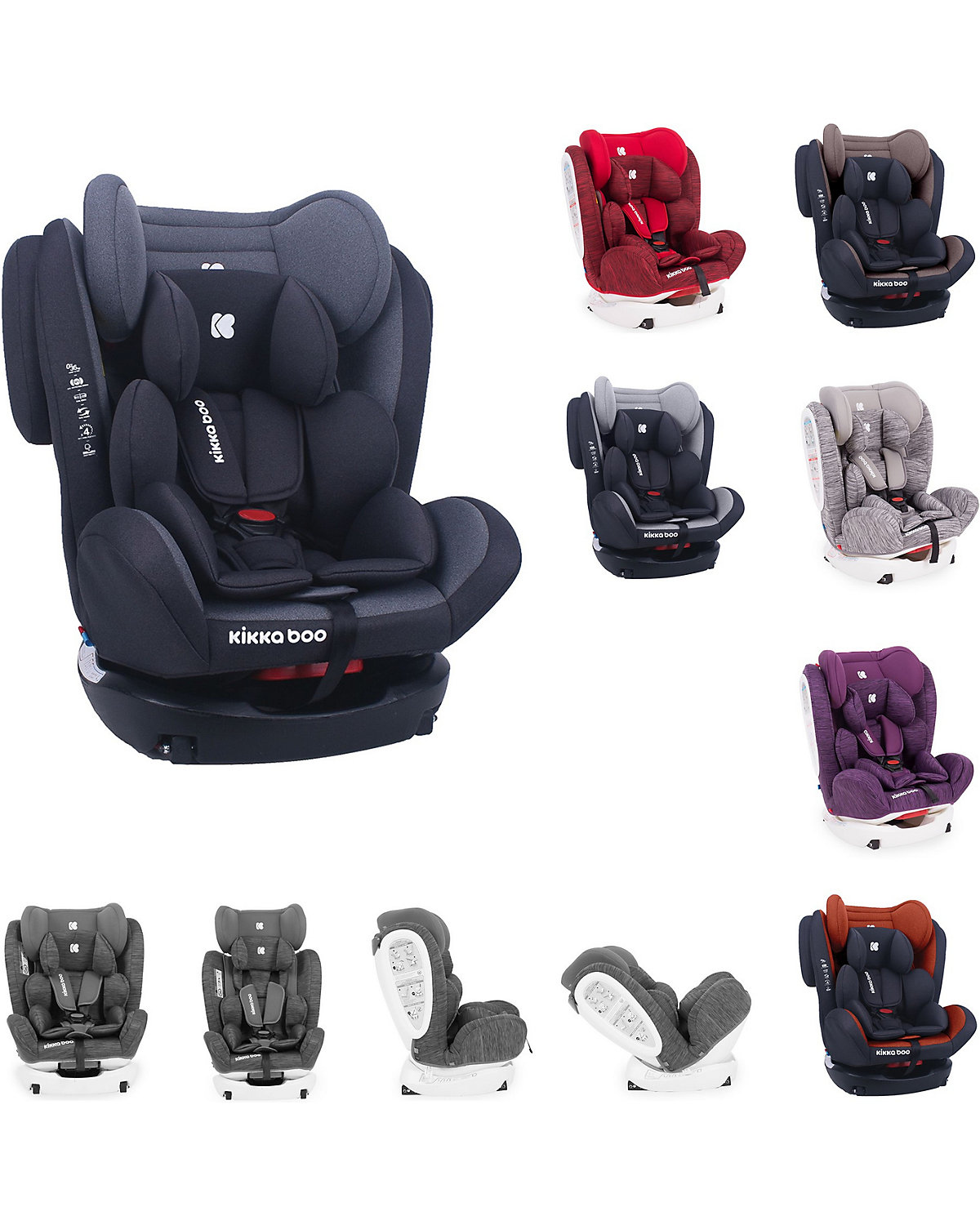 Kindersitz 4 Fix Double Gruppe 0+/1/2/3 (0-36kg) Isofix Kindersitze