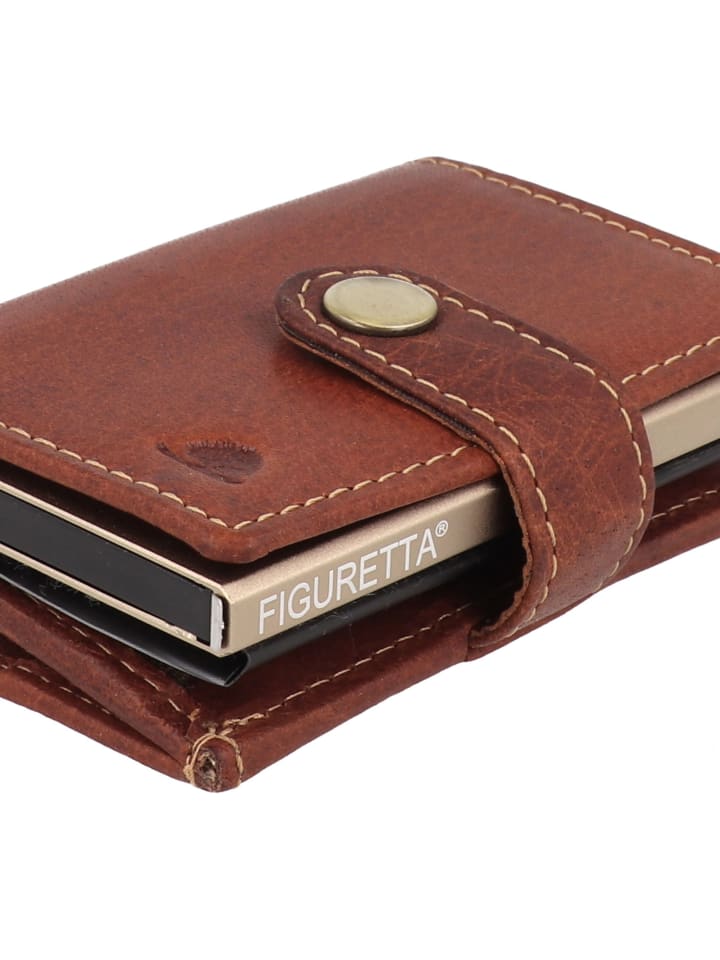 Greenburry Vintage Geldbörse RFID Schutz Leder 10 cm in cognac günstig kaufen onesize