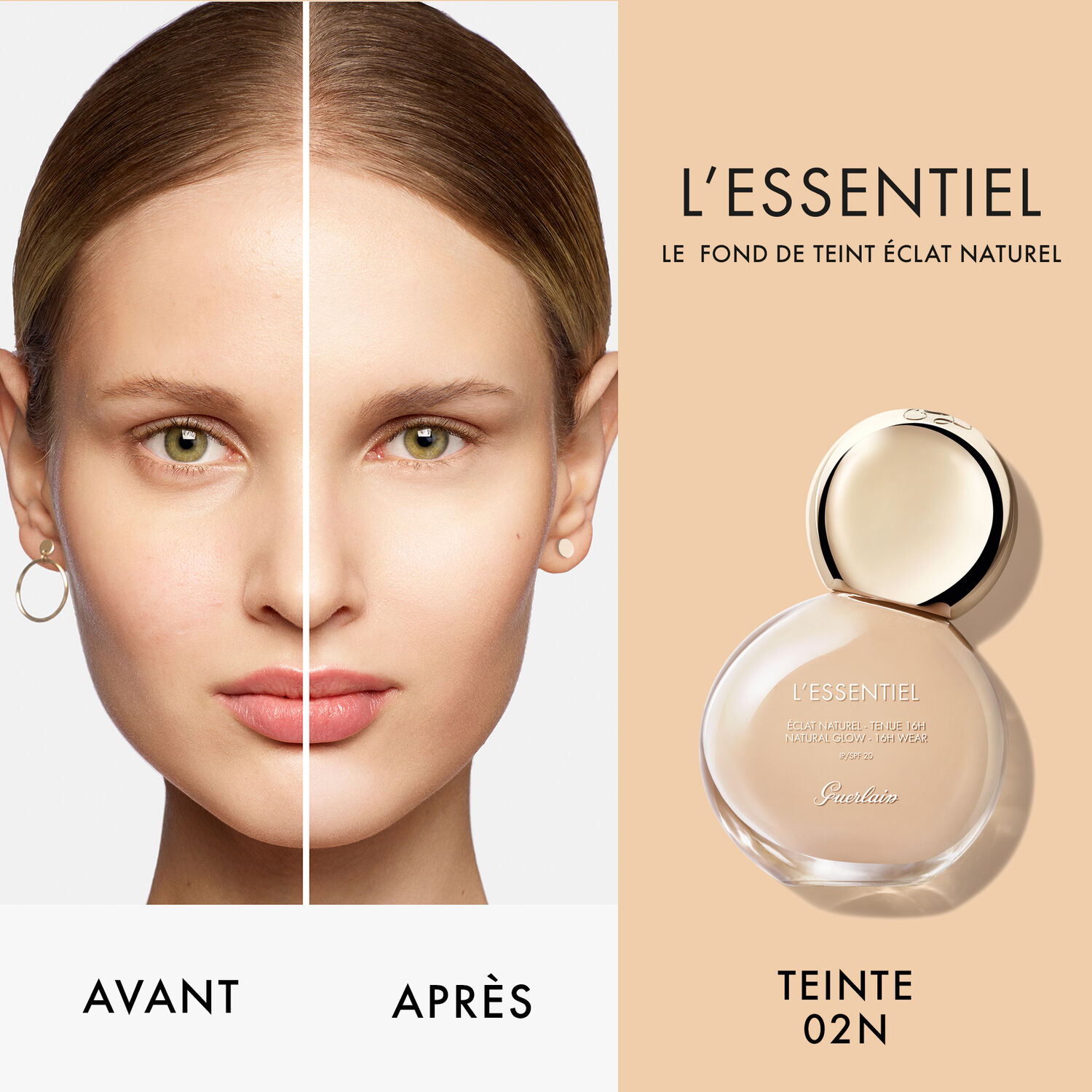 Guerlain L'Essentiel Fond de Teint Eclat Naturel Tenue 16h