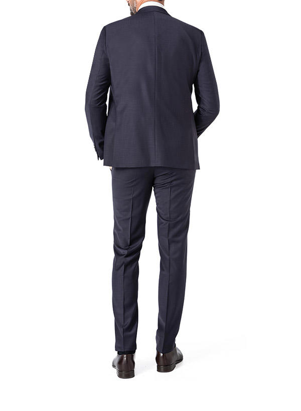 HECHTER PARIS, Anzug mit Weste, Shape Fit, Schurwoll-Stretch, nachtblau
