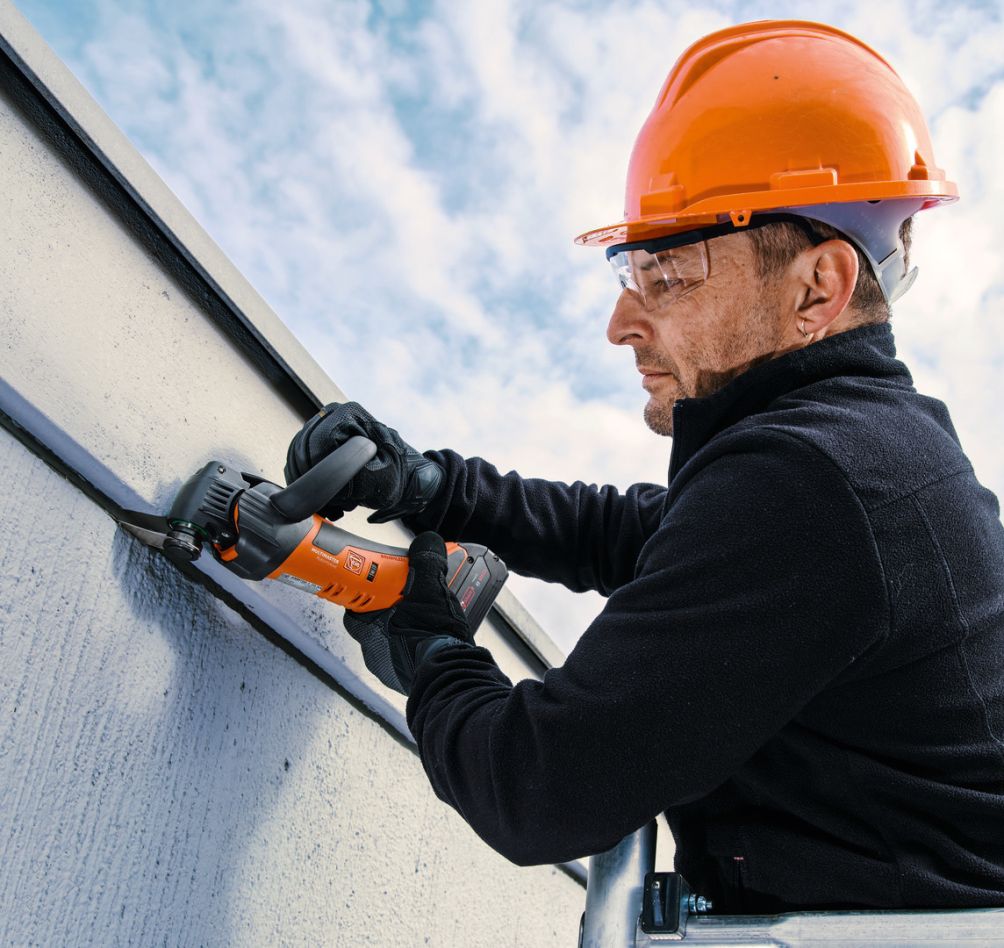 Fein 71293764000 AMM 700 1.7 Q AS Unealtă multifuncțională fără fir pentru renovarea rosturilor, fără baterie și încărcător, în geantă L-BOXX