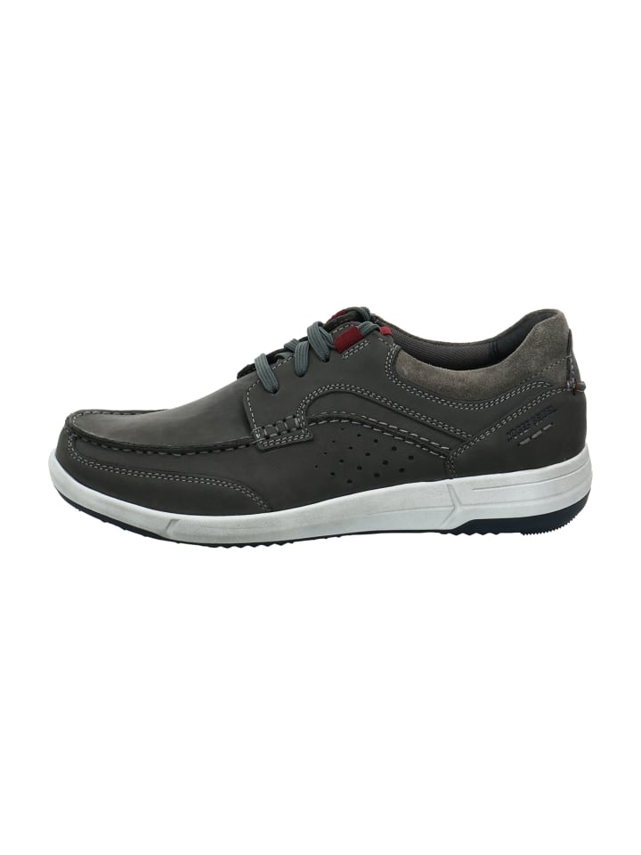 Josef Seibel Mokassin Schnürschuhe in Grau günstig kaufen