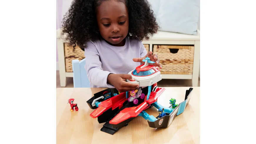 Spin Master - PAW Patrol: Der Mighty Kinofilm, Pup Squad Mini Marine Hauptquartier Spielset