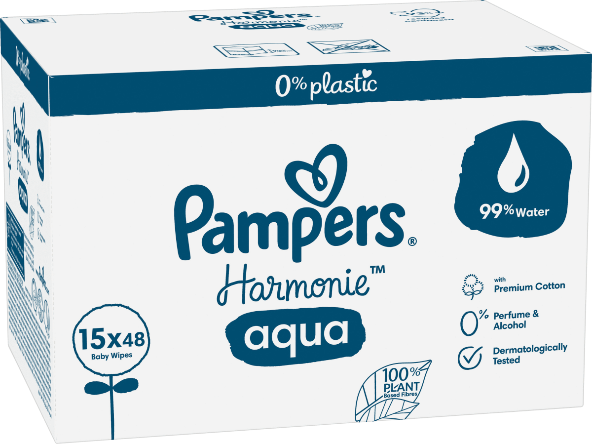 Feuchttücher Harmonie Aqua (15x48 St), 720 St