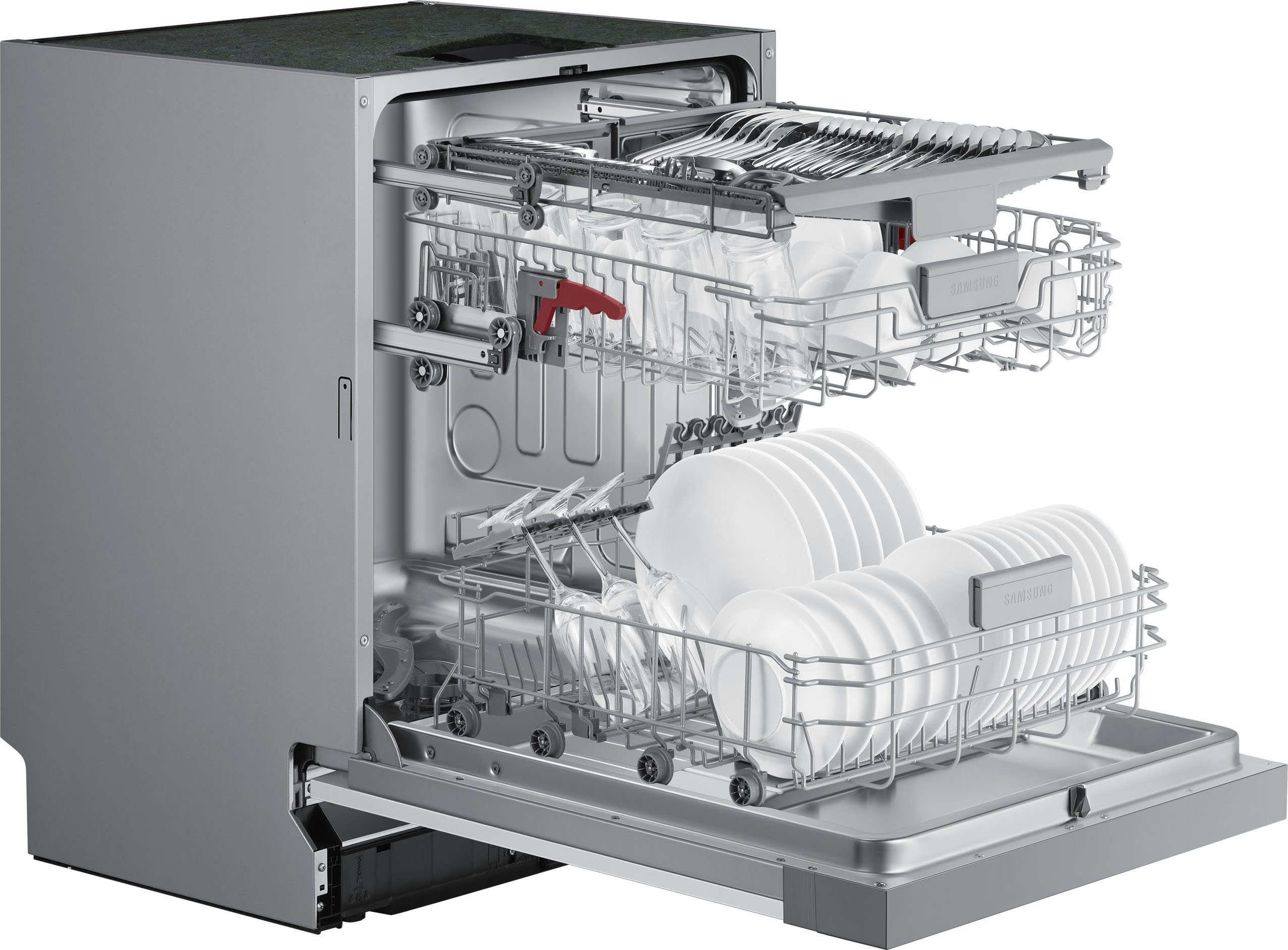 Samsung teilintegrierbarer Geschirrspüler, DW60CG550SSR, 14 Maßgedecke