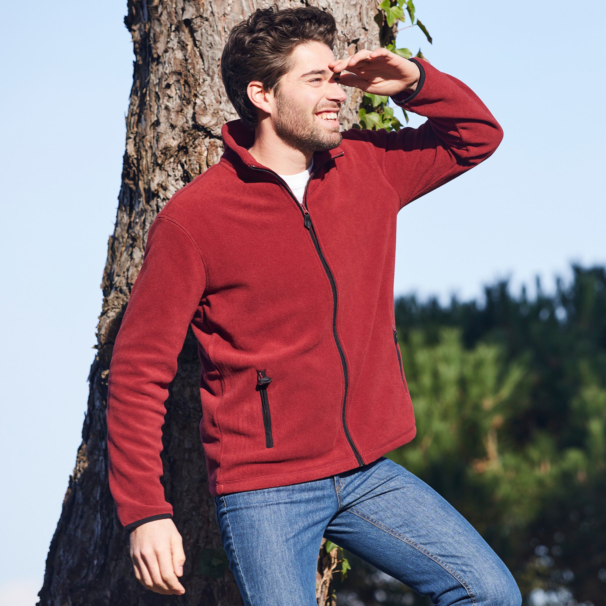 Blouson zippé maille micropolaire