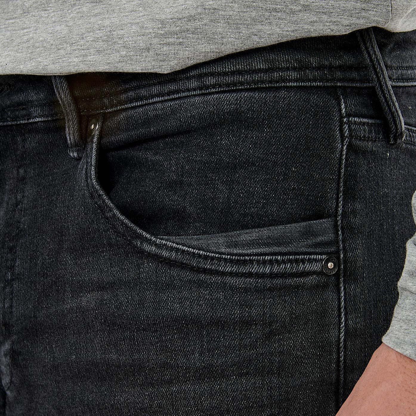 IRISH  Jean slim noir homme