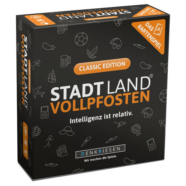 STADT LAND VOLLPFOSTEN - DAS KARTENSPIEL – CLASSIC EDITION - Reisespiel