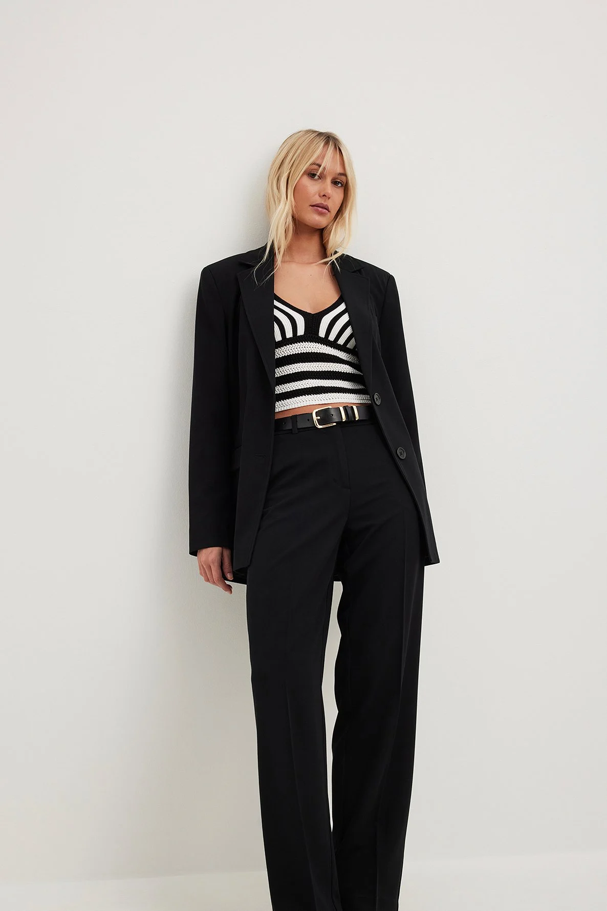 Oversized Blazer mit Steppnähten