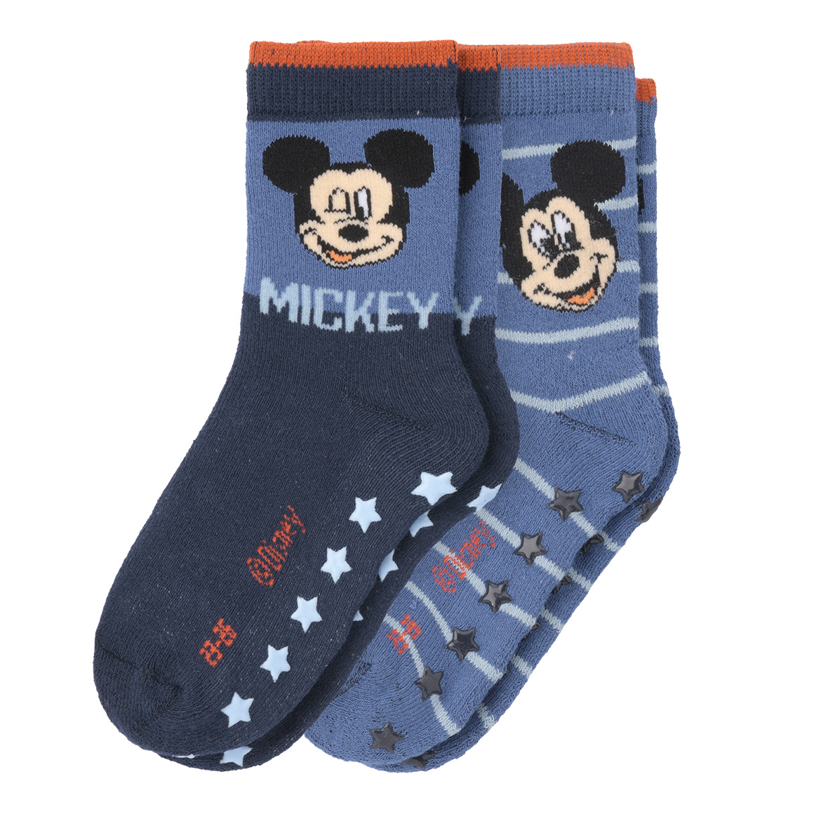 2 Paar Micky Maus Stoppersocken