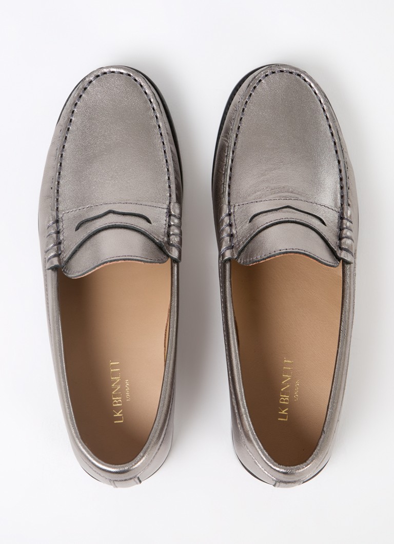 LKBennett Solo Lederloafer mit Metallic-Finish
