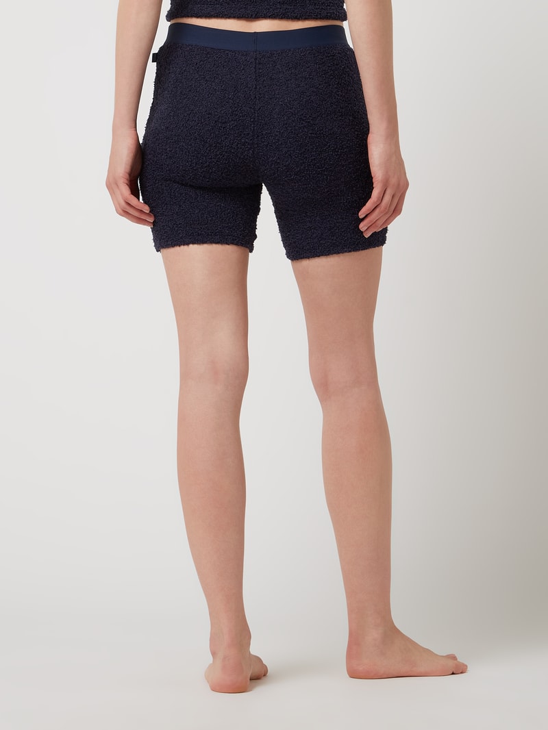 Pyjama-Shorts mit elastischem Bund in dunkelblau