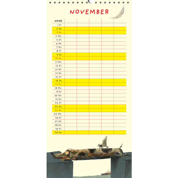 WOLF ERLBRUCHS FAMILIENPLANER 2024 - Kalender