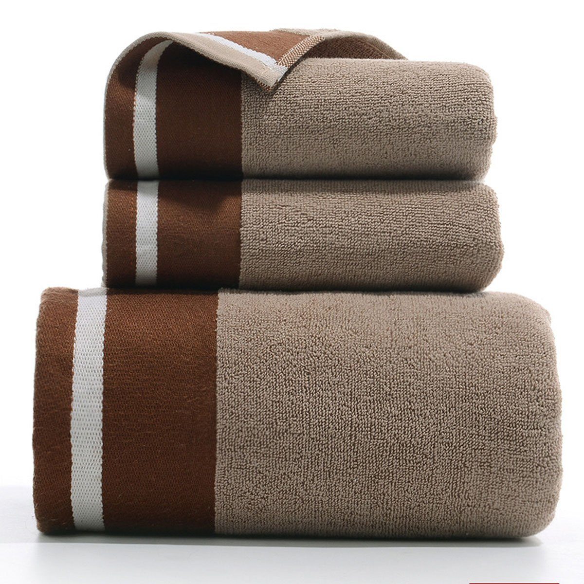 Jormftte Handtuch Set Handtücher Set-2xHandtuch,1xBadetuch,saugfähig und weich,für zu Hause