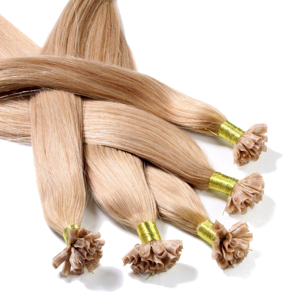 hair2heart Extensions à chaud bonding cheveux naturels #18 Noisette 0.5g extensions