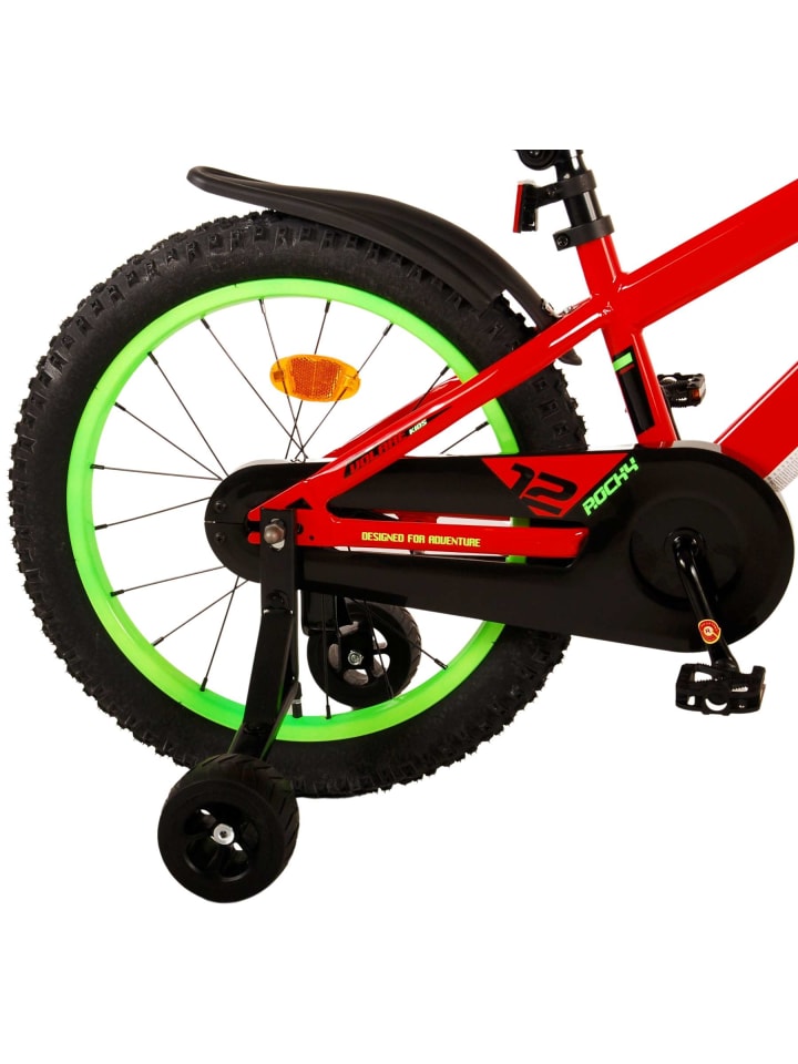 Volare Kinderfahrrad Rocky Fahrrad für Jungen 18 Zoll Kinderrad in Rot 4 Jahre günstig kaufen onesize