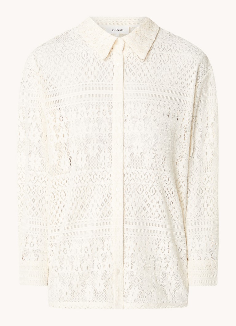 ba&sh Barnabe blouse with openwork design