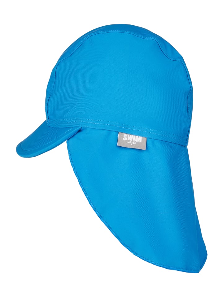 Sterntaler Bademütze mit Nackenschutz uni in blue günstig kaufen