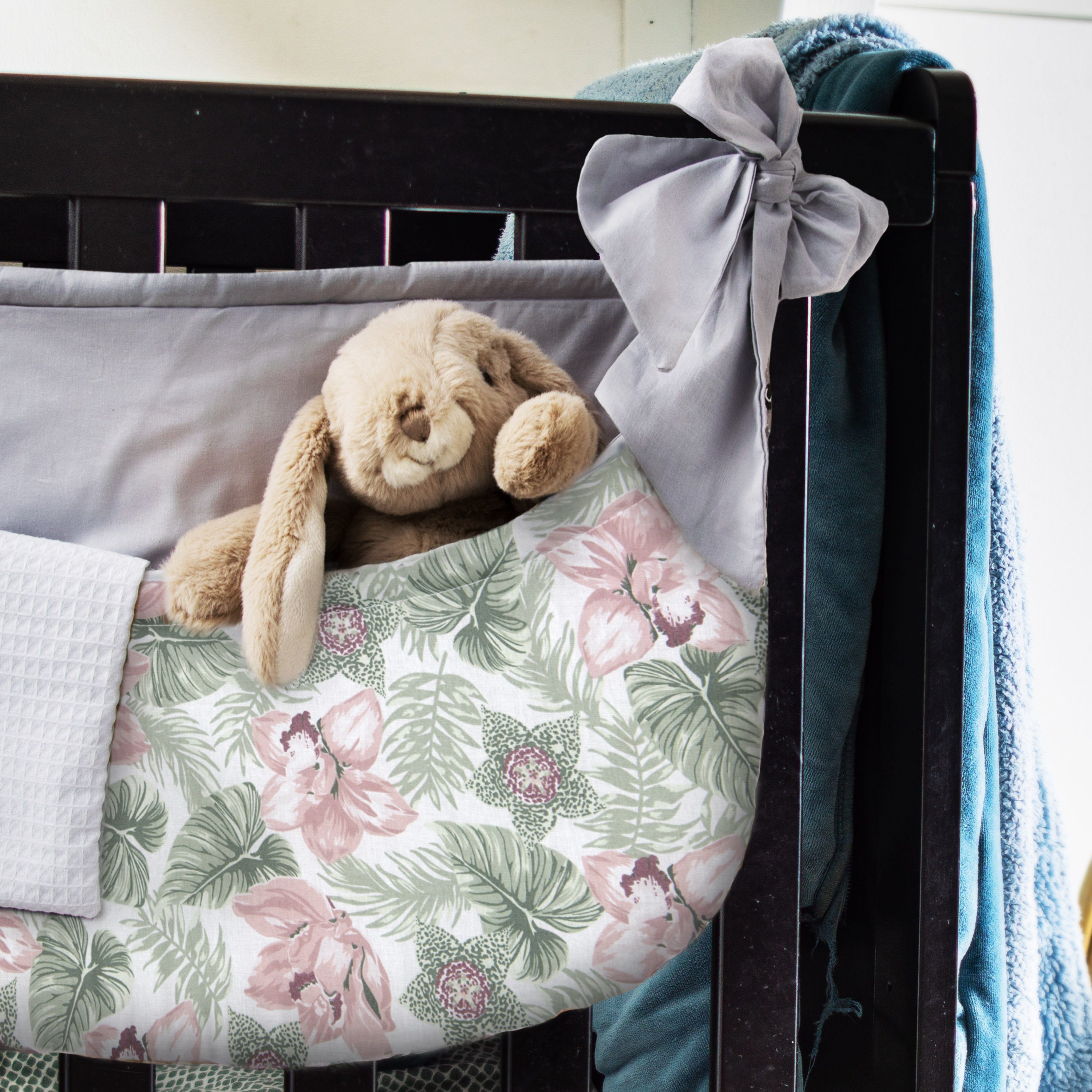 Amilian Betttasche (Made in EU) zum Einhängen; Spielzeugtasche; Babybetttasche; Windelntasche; Spielzeughalter; Aufbewahrungstasche; Organizer für Kiderbett, Babybett, Laufgitter oder Kinderzimmer