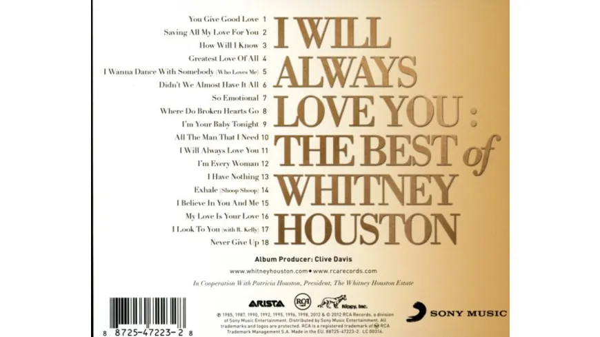 I Will Always Love You: The Best Of Whitney Housto