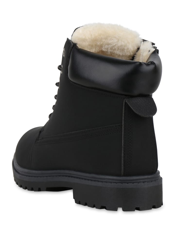 VAN HILL Worker Boots Briar in Schwarz günstig kaufen
