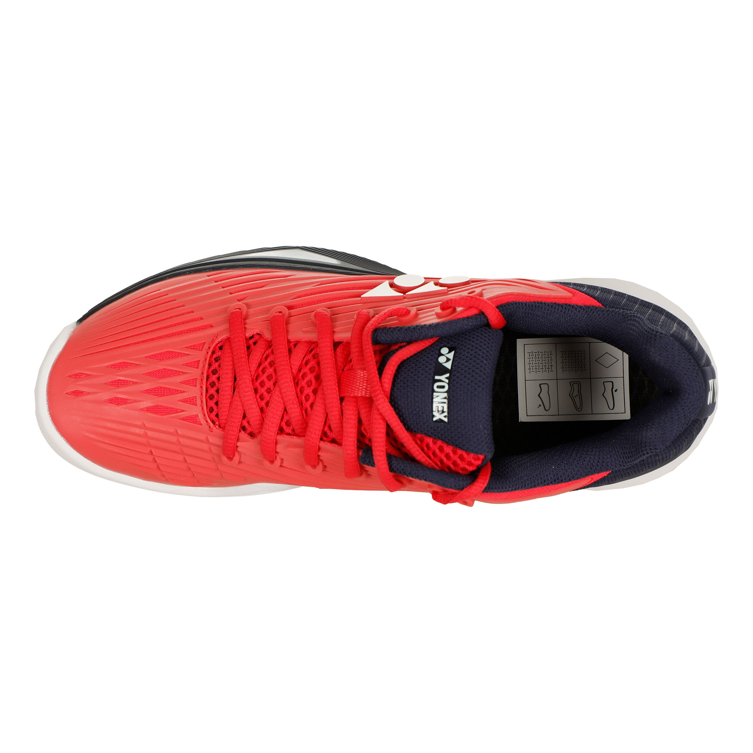 PC Eclispion Allcourtschuh Damen - Rot, Schwarz