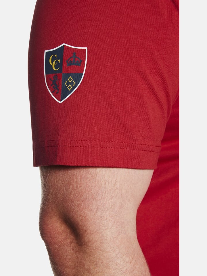 Charles Colby Poloshirt EARL JOYLIN in rot günstig kaufen