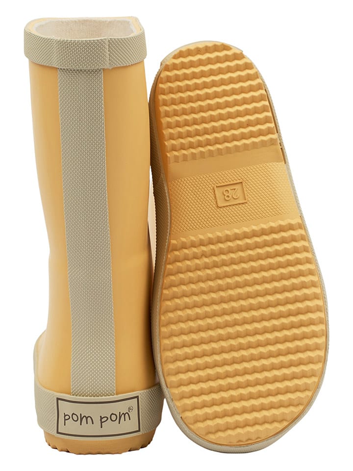 POM POM Gummistiefel in Gelb günstig kaufen