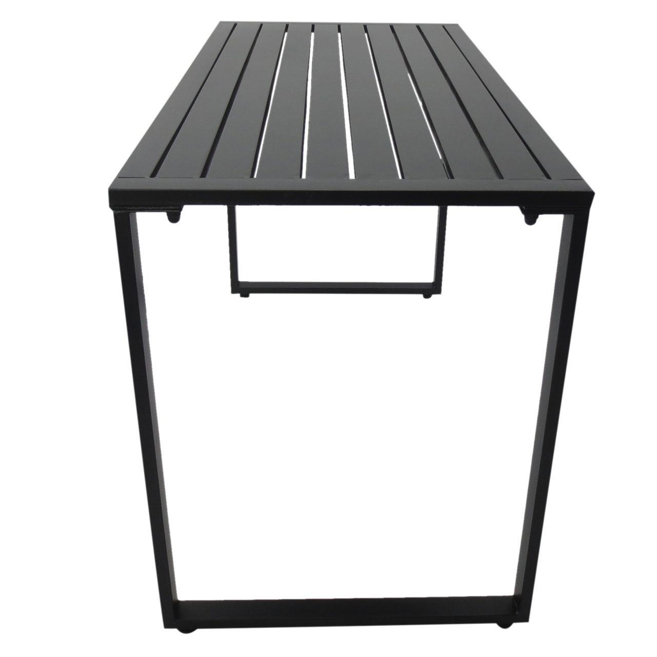 Outsunny Outdoor Tisch-Set Festgarnitur 3-tlg. Sitzgruppe Gartengarnitur Metall