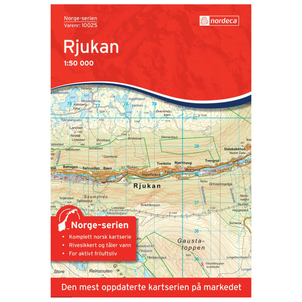 Nordeca - Rjukan - Wanderkarte