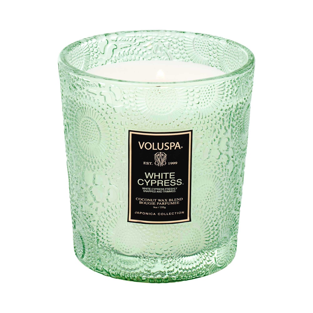 voluspa White Cypress Classic Candle BOUGIE