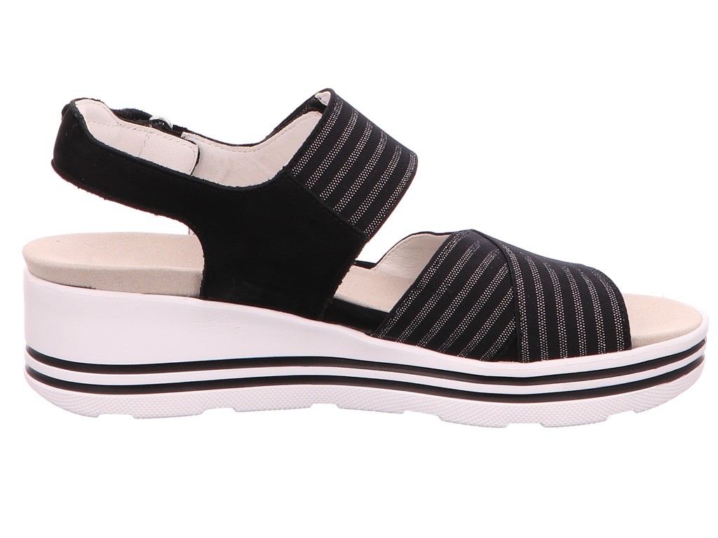 WALDLÄUFER Komfort Sandalen schwarz H-Michelle