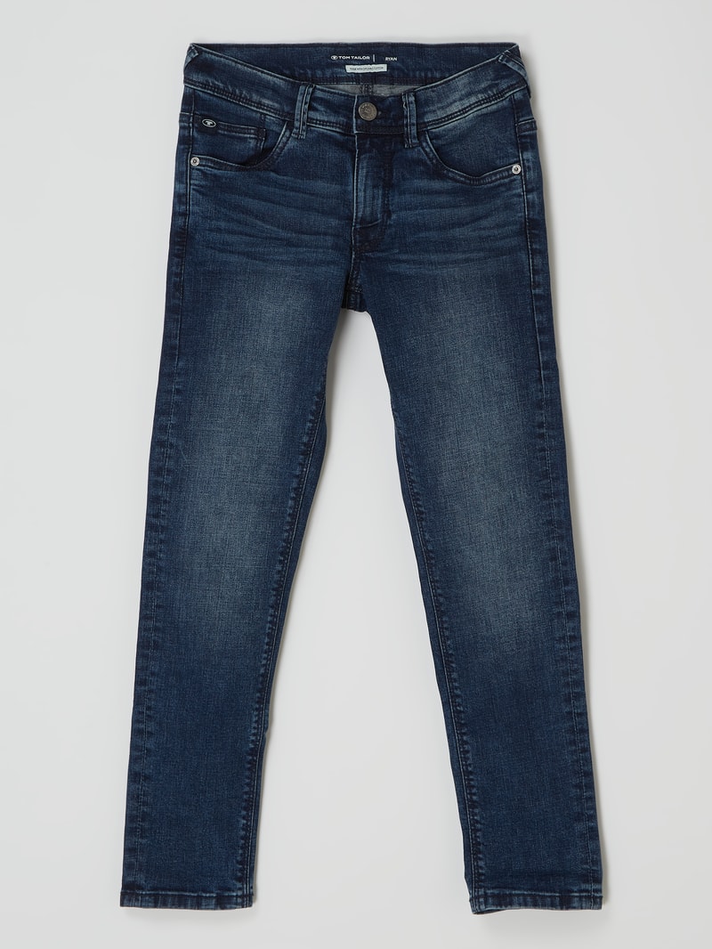 Skinny Fit Jeans mit Stretch-Anteil Modell 'Ryan' in jeans