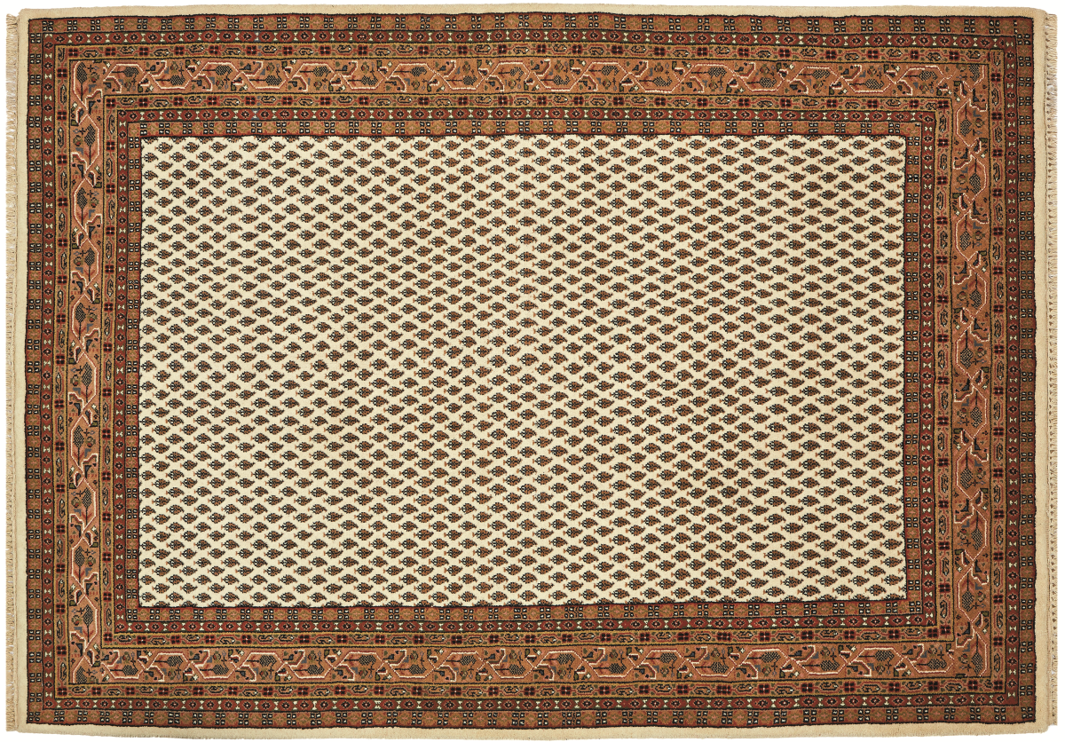Teppich aus Indien Bikaner Mir 20 beige 40 x 60 cm