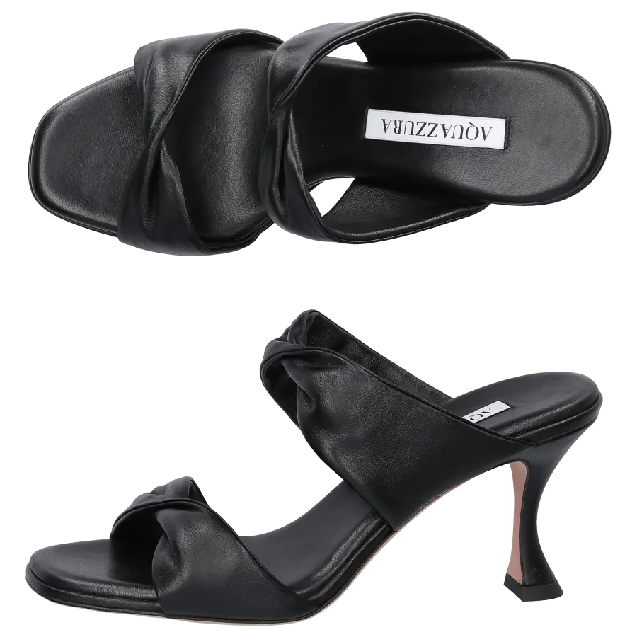 Aquazzura - Sandalen TWIST 95 Nappaleder - schwarz