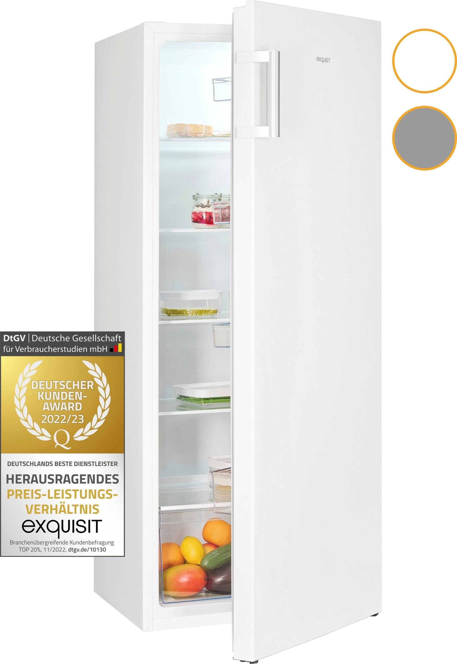 exquisit Vollraumkühlschrank KS320-V-H-010E, 143,4 cm hoch, 55 cm breit