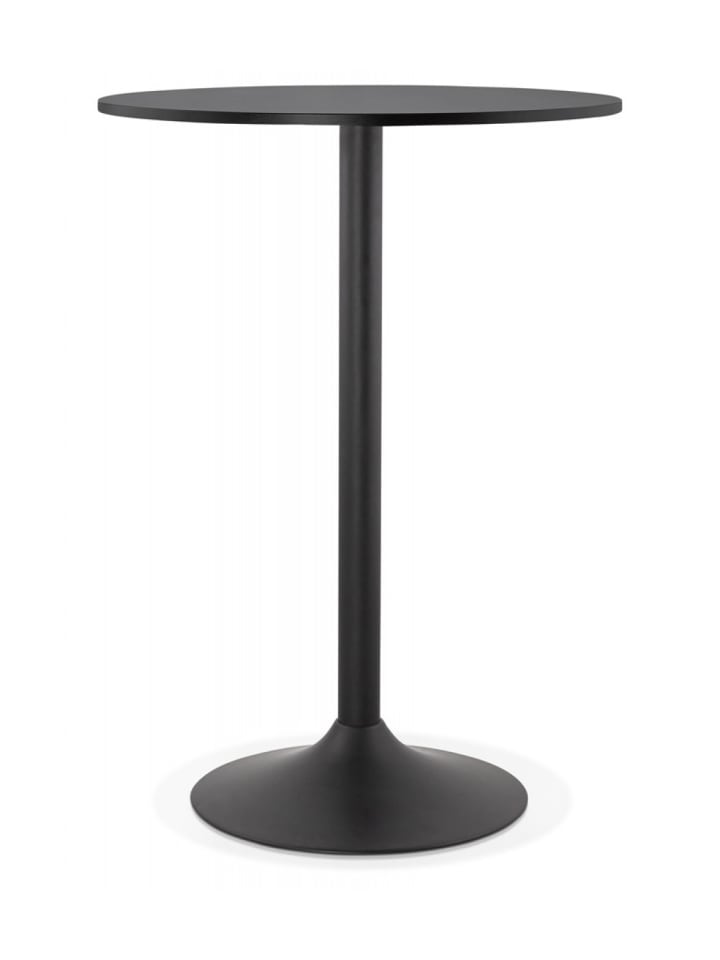 KADIMA DESIGN Stehtisch Holzplatte Metall | Modernes Design in Schwarz günstig kaufen onesize