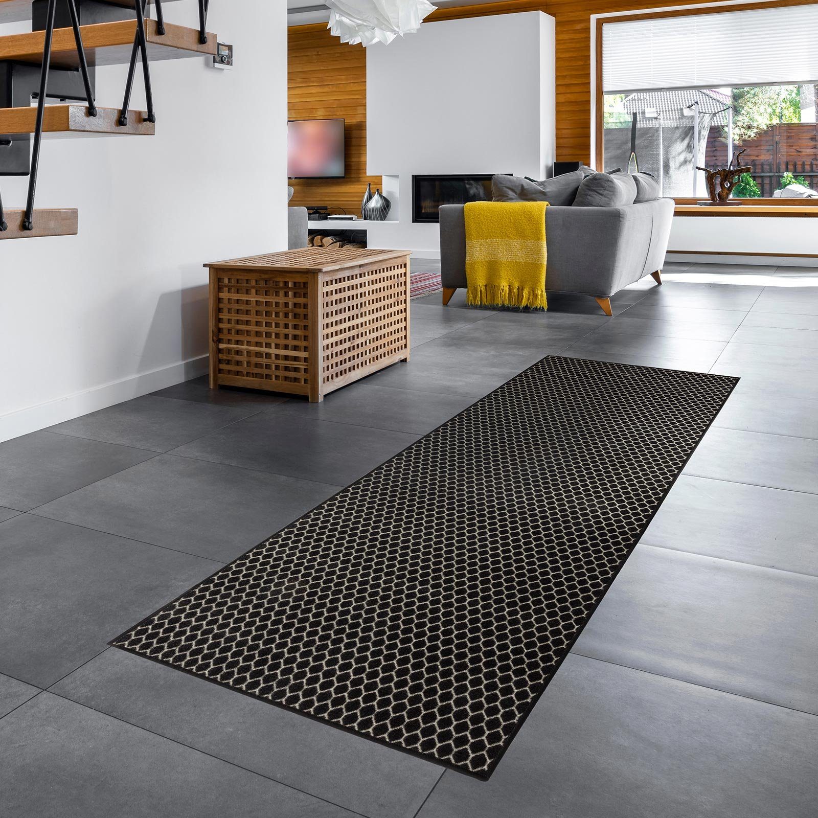 Läufer Tuban, verschiedene Größen, Wohnteppich, Teppichläufer, Karat, Rechteckig, Höhe: 5 mm, aus Polyamid, Gelrücken