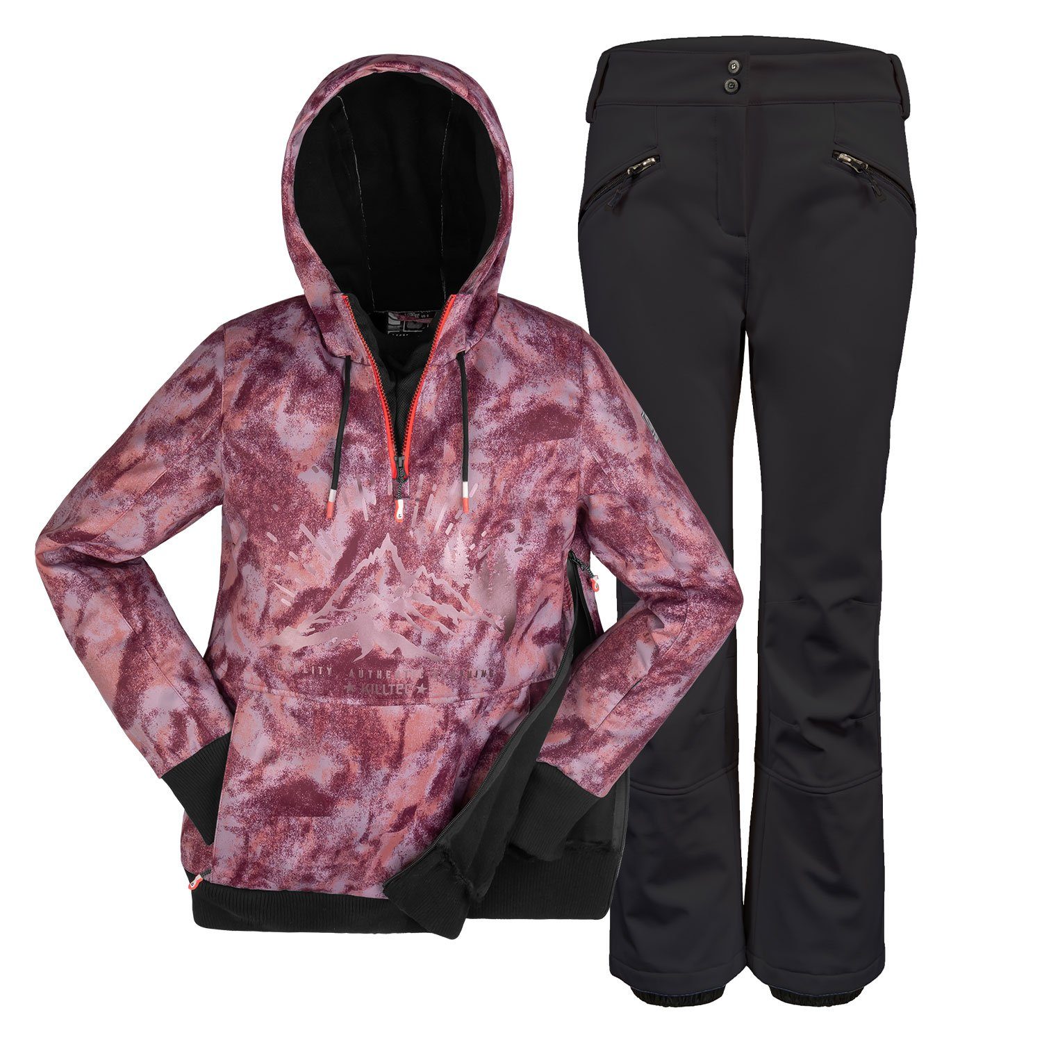 Killtec Skianzug Hoodie Hosen Kombination für Damen Alpine Wanderbekleidung von Killtec