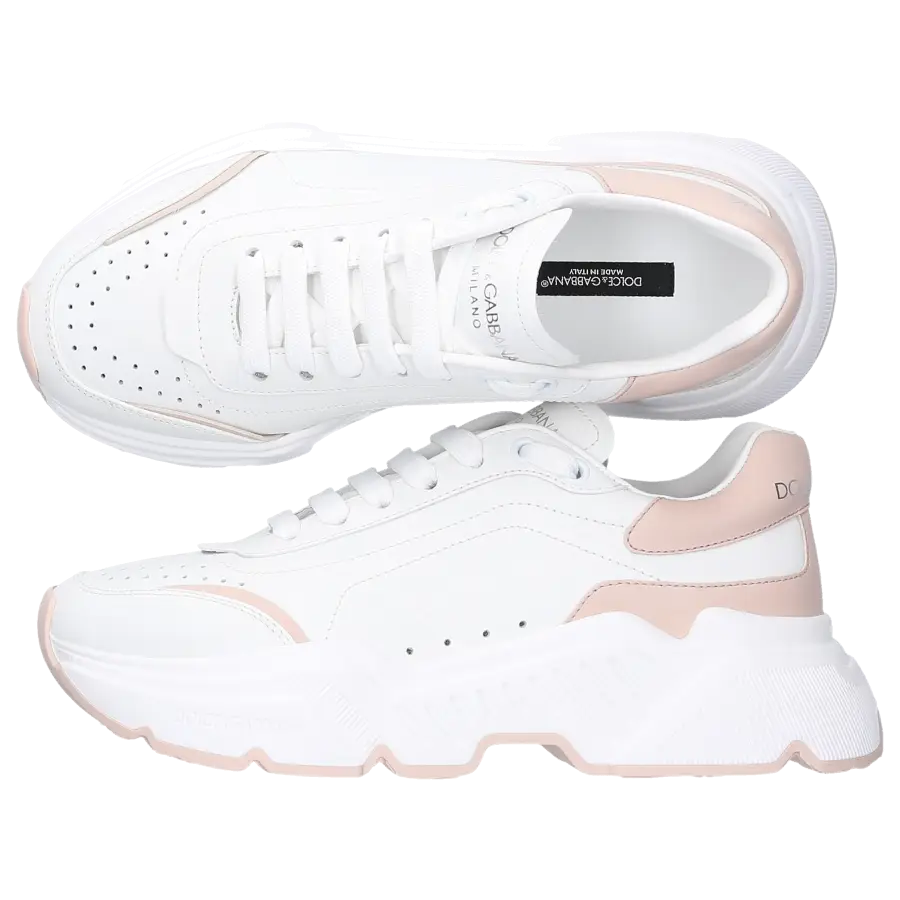 Dolce & Gabbana - Sneaker low DAYMASTER Kalbsleder - weiß