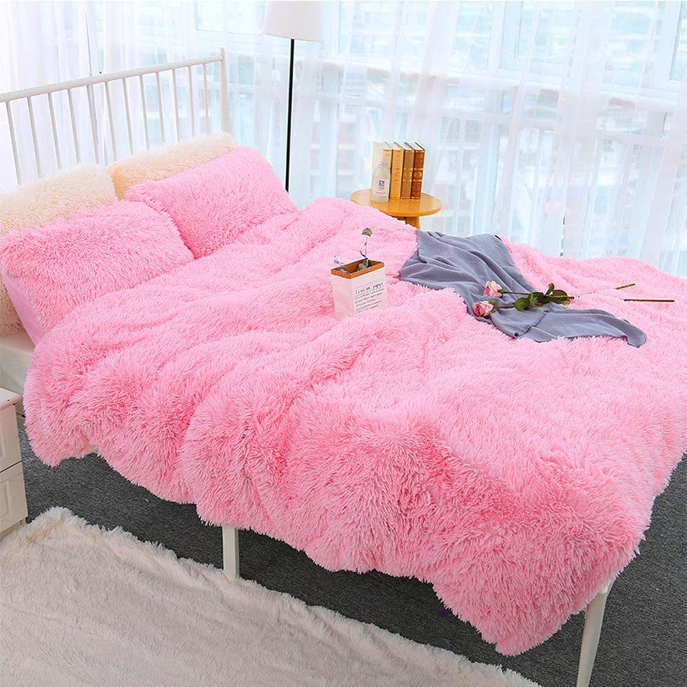 Wohndecke Super Weiche lange Zotteldecke, Flauschig Kuscheldecke Warme & Komfort, zggzerg