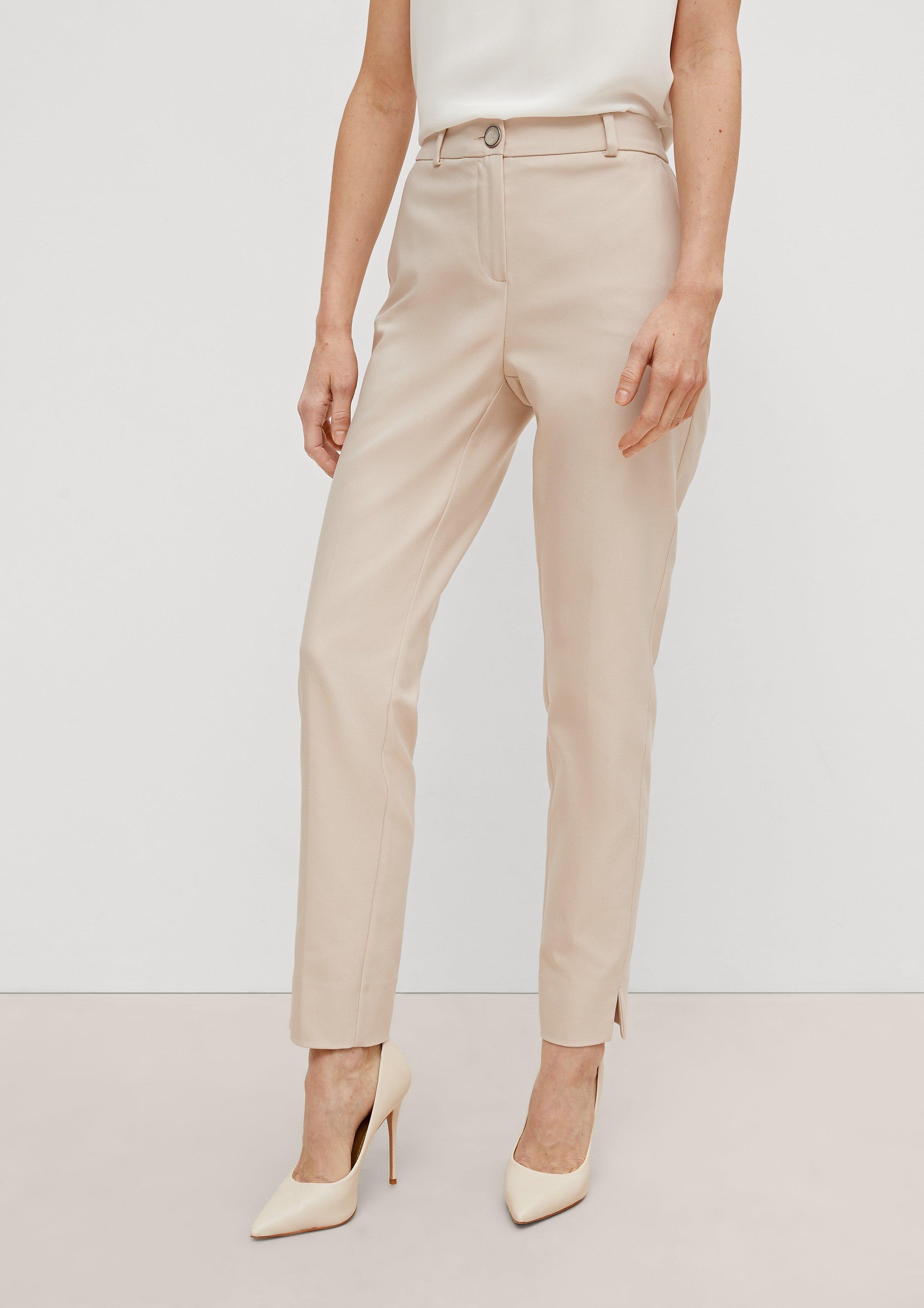 Slim: 7/8-Hose mit Tapered leg - beige