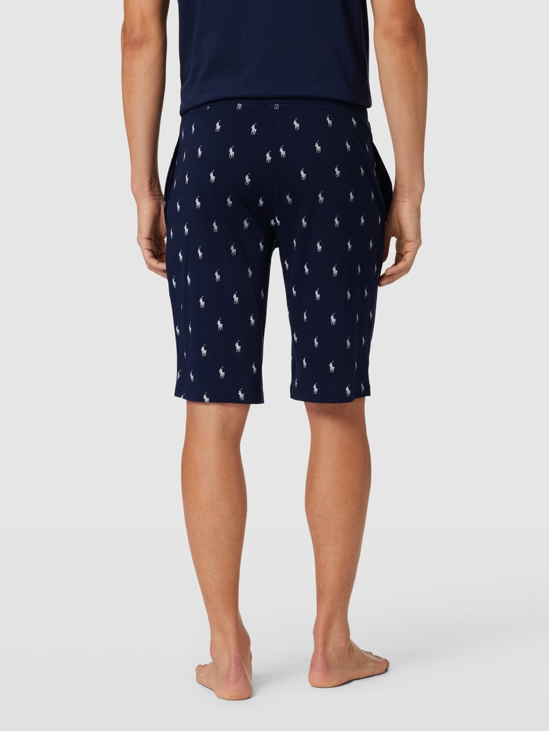 Sweatanzug mit Label-Details in marineblau
