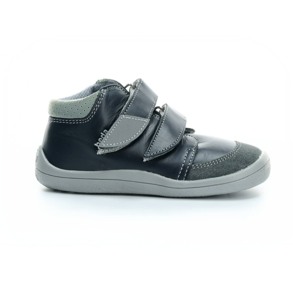 Beda Luc mit Membran (BF 0001/W/M/SO/2) schwarze Barfuß-Stiefeletten