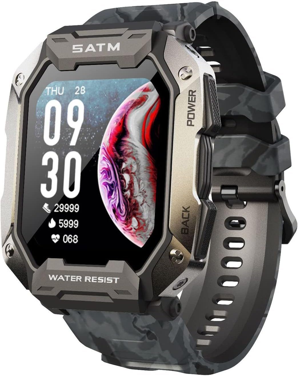 IBETTER Smartwatch, Damen Herren Uhren Watch für Android IOS, Smartwatch (Fitness Tracker Uhr 1.71