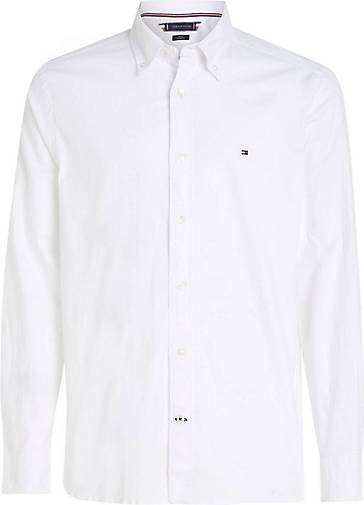 TOMMY HILFIGER Herren Hemd Regular Fit Langarm CORE 1985 FLEX OXFORD