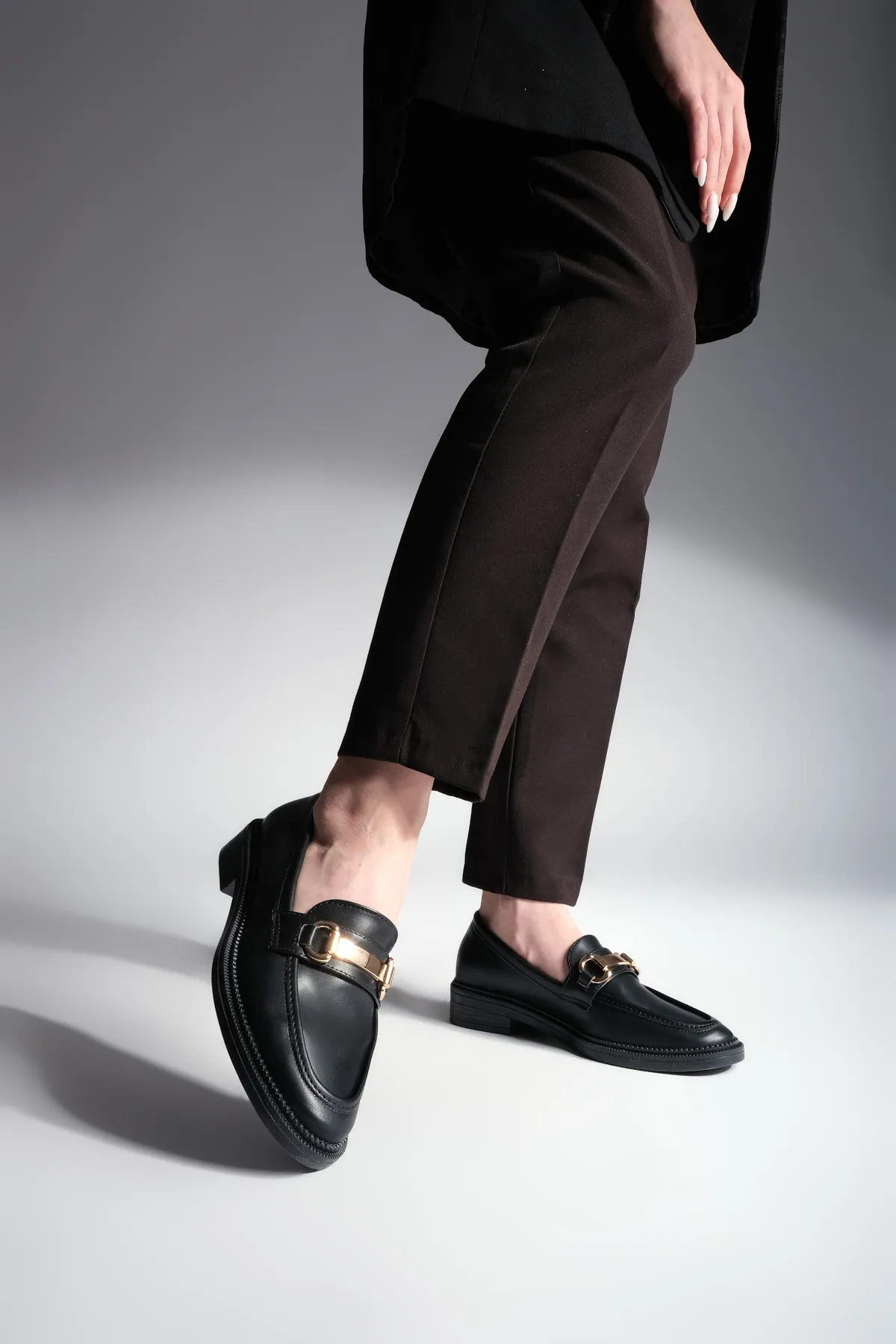 Marjin  Loafer - Schwarz - Blockabsatz