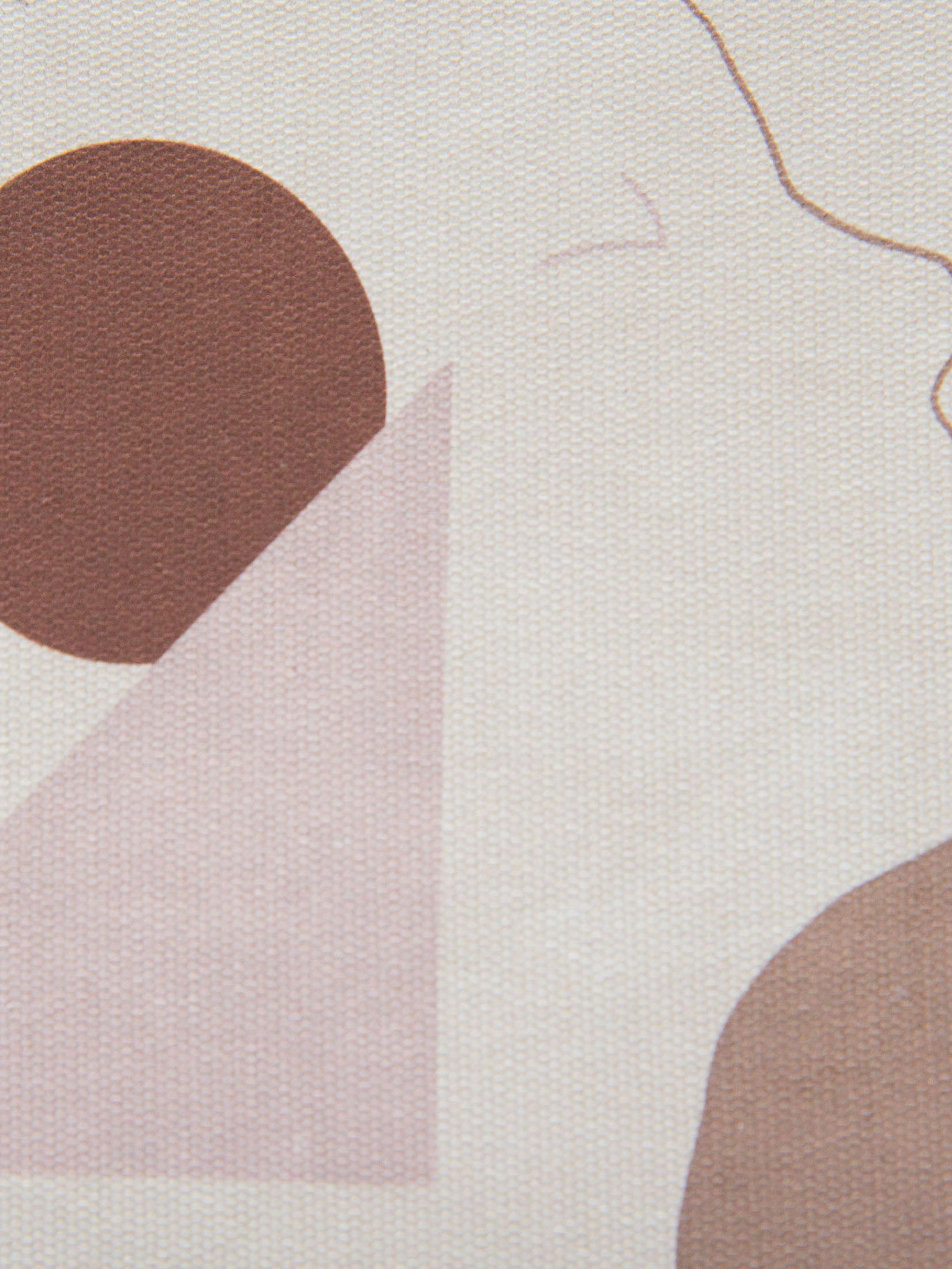 Uhuri Leinwand-Druck-gerahmt, Beige